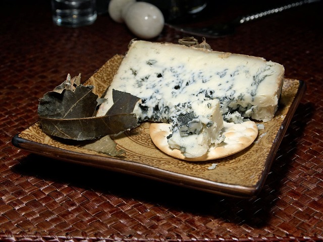 A plate of Cabrales cheese from the north of Spain.