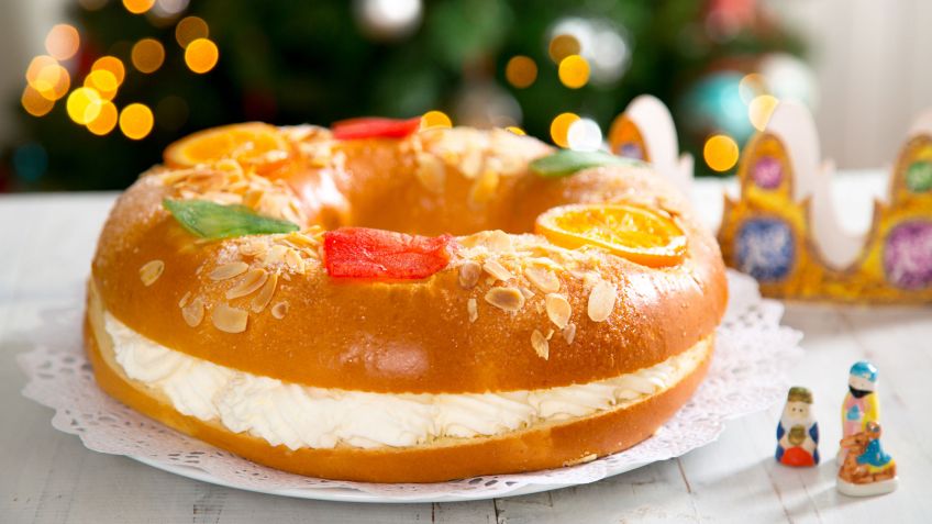 A Roscon de Reyes: Spanish Christmas cake for the Three kings.