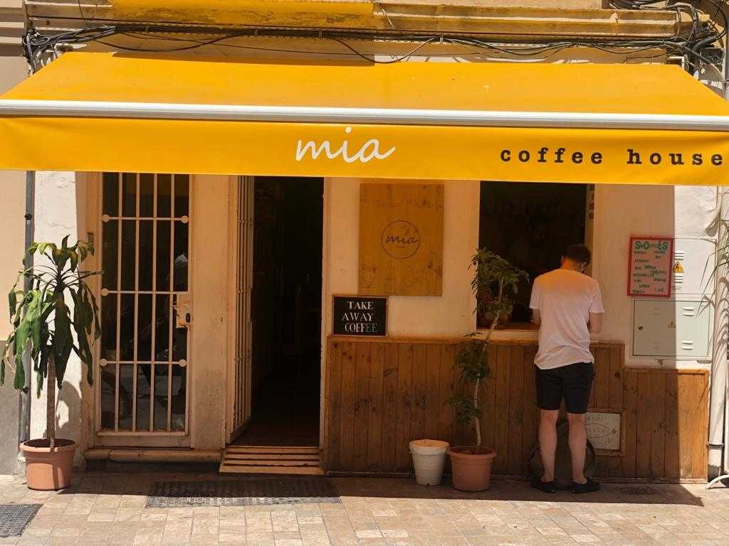 Mia speciality coffee house in Malaga.