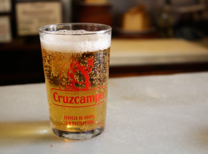 Cruzcampo; Seville's favourite beer.