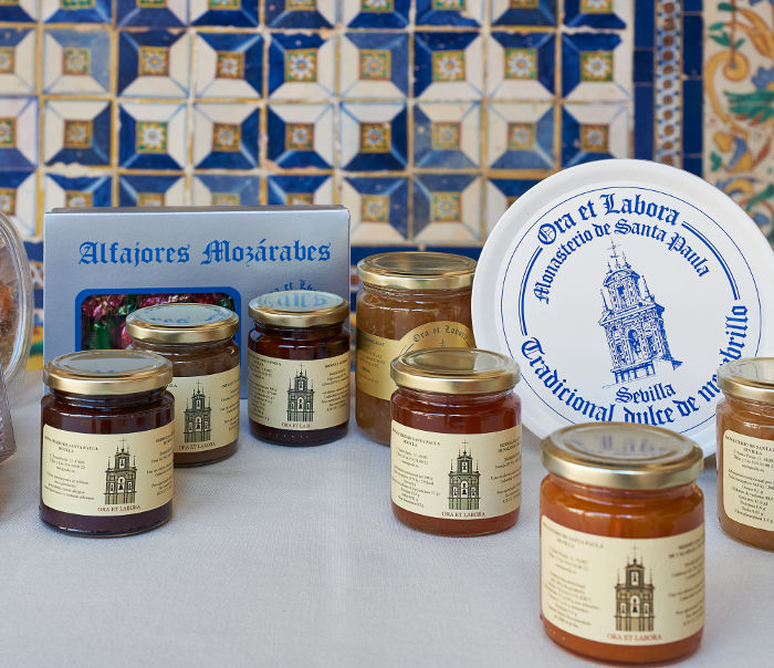 Marmalades for sale at the Santa Paula convent in Seville.